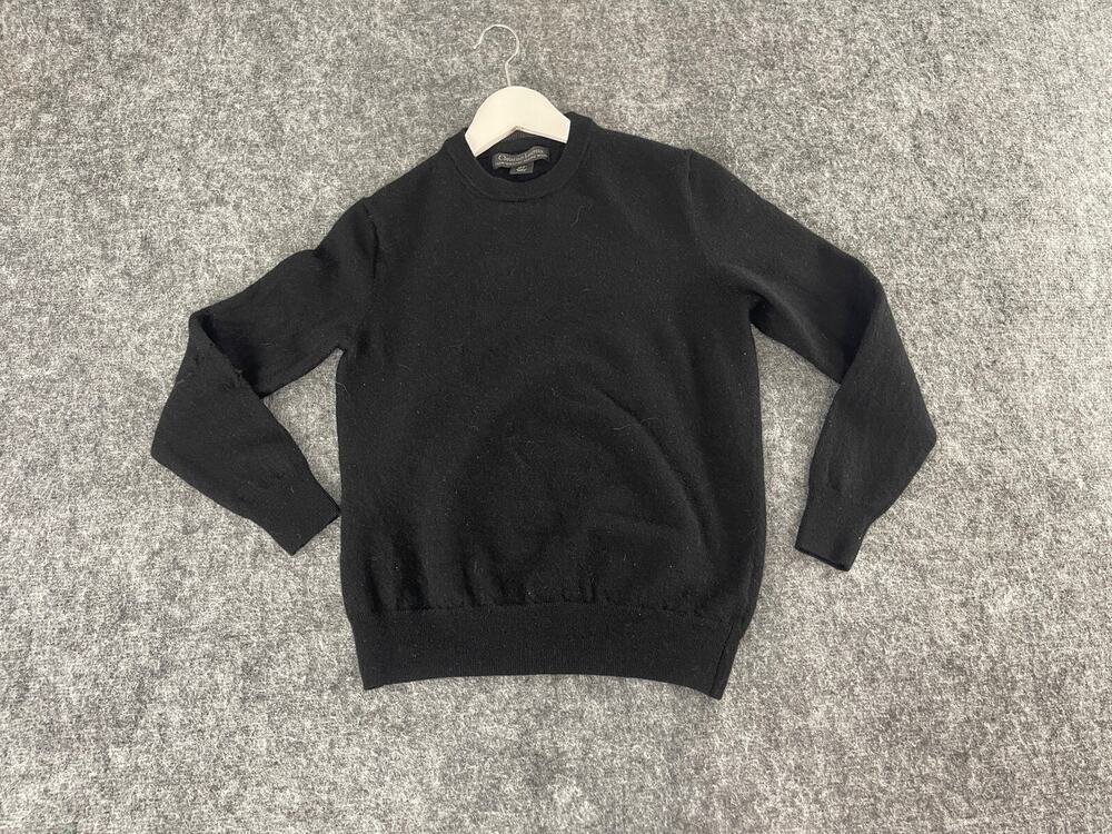 Christian Lacroix Sweater Women Small Black Extra Fine Wool Defect Pullover N312